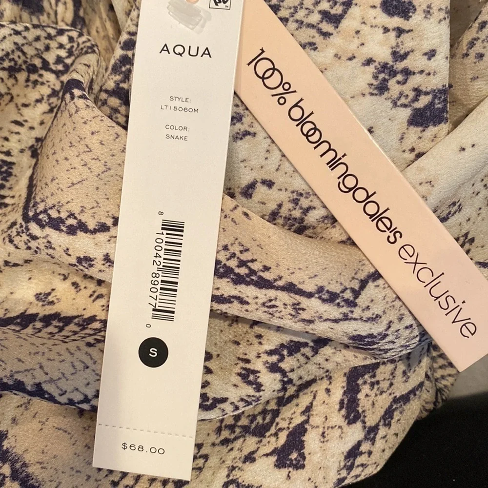 Aqua snakeskin top - Picture 2 of 3